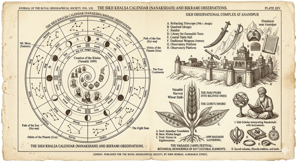 Tableau naturaliste victorien, calendrier Nanakshahi sikh — réforme calendaire, Thadeus' Worlds