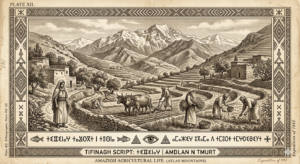 Tableau ethnographique victorien, Yennayer calendrier berbère amazigh — nouvel an 2976, Thadeus' Worlds